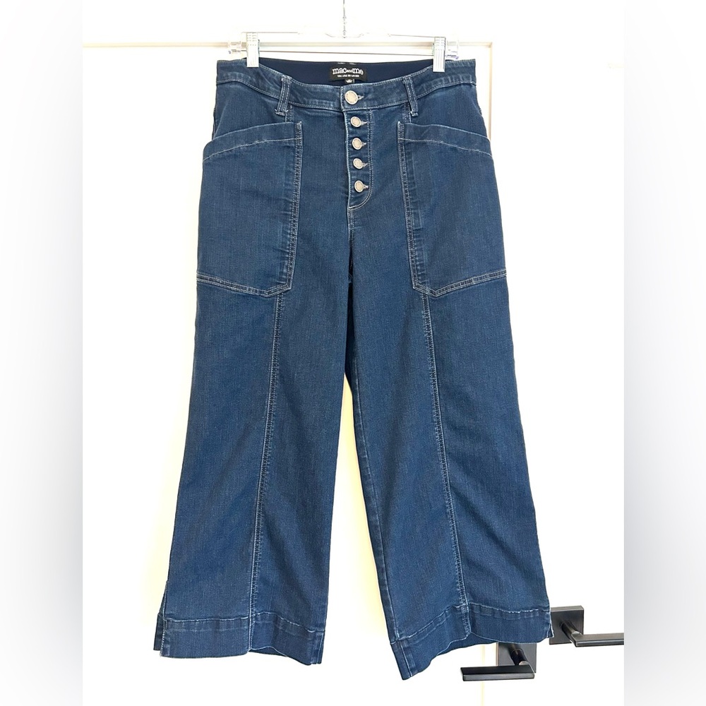 Mac and Me size 12 wide leg cropped jeans